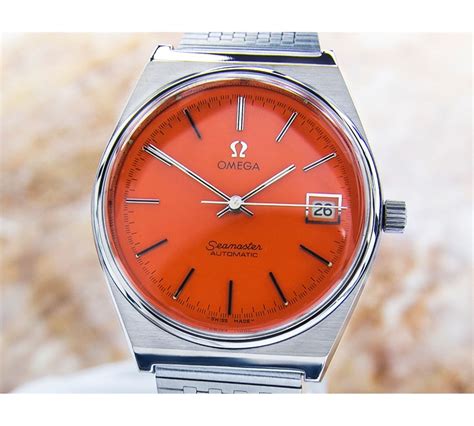 omega watch orange face|More.